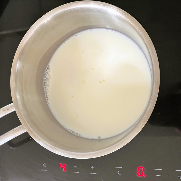 heating the milk