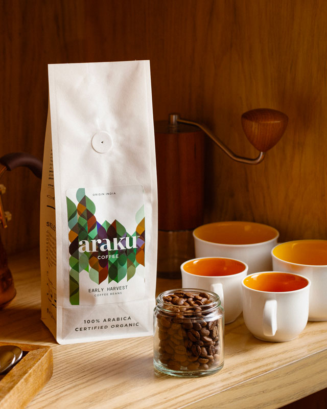 Café de spécialité bio spécialement torréfié pour des préparations en méthode douces.
