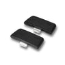 Set 2 anses amovibles en bakélite noires Soft touch Evolution Beka - Mathon - 1