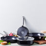 Lot 2 poêles aluminium antiadhésives noires 24 et 28 cm Evolution Green pan - Mathon - 10