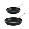 Lot 2 poêles aluminium antiadhésives noires 24 et 28 cm Evolution Green pan - Mathon - 1
