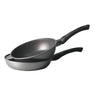 Lot poêle et sauteuse revêtement Dur comme la pierre 24 cm et couvercle en verre Mathon - Mathon - 2