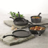 Lot 2 poêles 24 et 28 cm et 1 crêpière 26 cm revêtement Dur comme la pierre Mathon - Mathon - 3