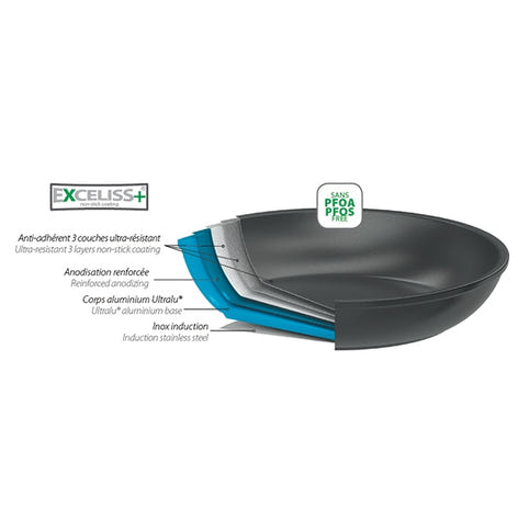 Poêle Cookway amovible 24 cm Cristel - Mathon - 2