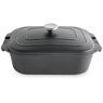 Grande cocotte légère rectangulaire en fonte d’aluminium 34,5 cm 7,7 L coloris noir Mathon - Mathon - 1