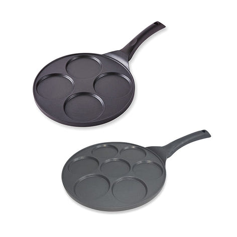 Lot de 2 poêles 7 mini blinis et 4 pancakes antiadhérentes à induction Mathon - Mathon - 1