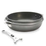 Lot 2 sauteuses Choc Extrême Loqy 24 et 28 cm et manche amovible De Buyer - Mathon