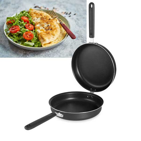 Poêle à omelette et tortilla Fusion 24 cm Ibili - Mathon - 1