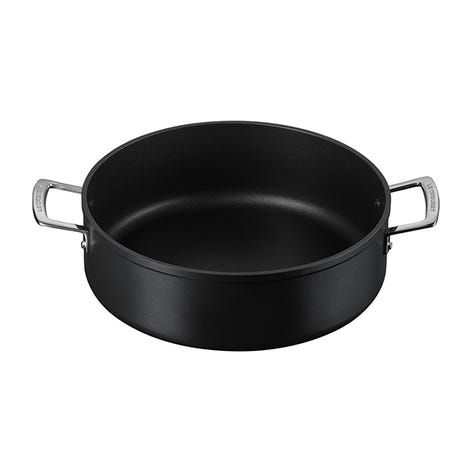 Sauteuse rondeau anti-adhérente Les Forgées 28 cm et couvercle en verre Le Creuset - Mathon - 2
