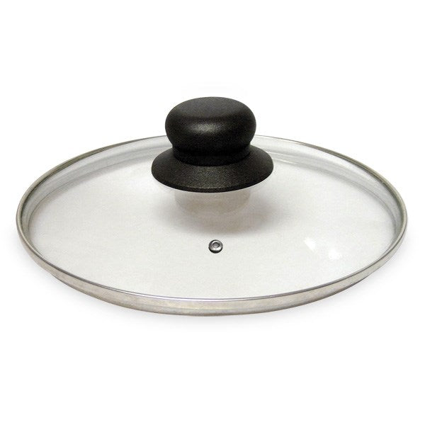 Couvercle en verre cerclé inox 28 cm Baumalu - Mathon