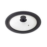 Couvercle en verre et silicone noir multidiamètre 16, 18 et 20 cm Mathon - Mathon - 1