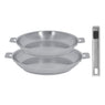 Lot 2 poêles tout inox Strate 24 et 28 cm et manche amovible Cristel - Mathon - 1