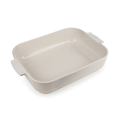 Plat à four céramique Appolia rectangulaire écru 40 cm Peugeot - Mathon - 1