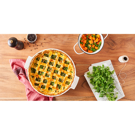 Tourtière céramique Appolia écru 28 cm Peugeot - Mathon - 2