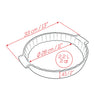 Tourtière céramique Appolia rouge 28 cm Peugeot - Mathon - 2