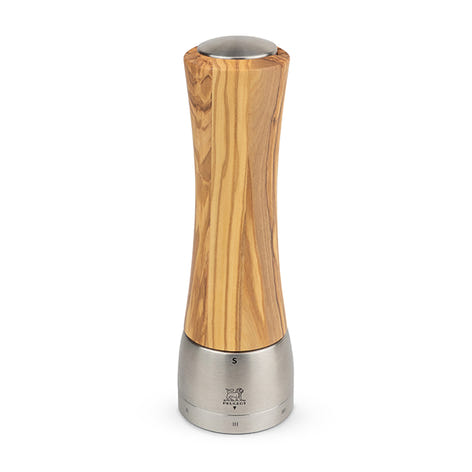 Moulin à sel Madras 21 cm en inox et bois d