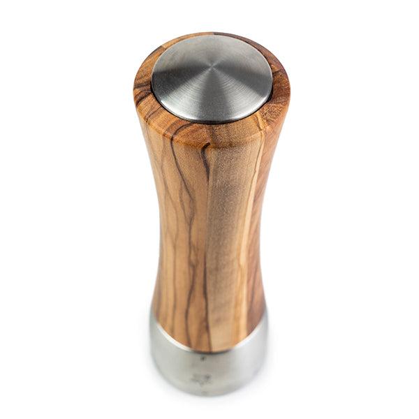 Moulin à sel Madras 21 cm en inox et bois d