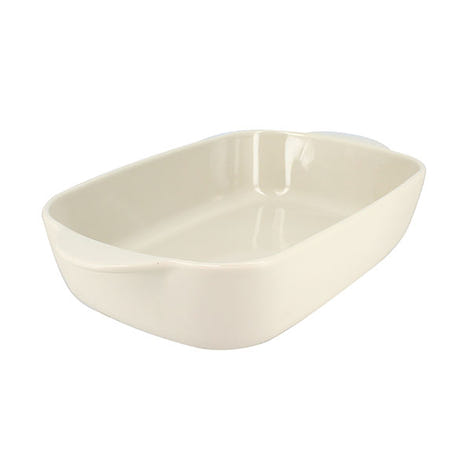 Plat à four rectangulaire Octave en grès beige 38 x 23 cm Menastyl - Mathon - 1