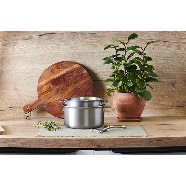 Set 2 casseroles inox Alchimy Loqy 16 et 20 cm et poignée amovible De Buyer - Mathon - 2