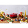 Cocotte fonte ovale cerise 27 cm Le Creuset - Mathon - 3