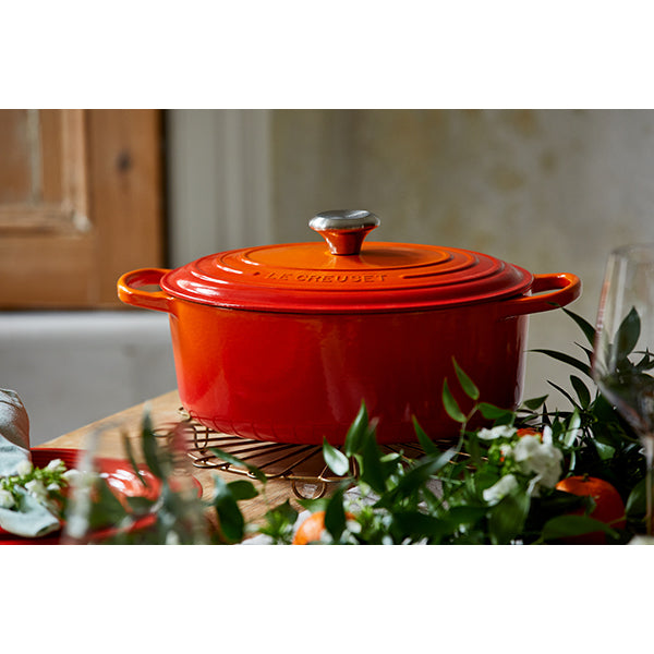 Cocotte fonte ovale volcanique 27 cm Le Creuset - Mathon - 4