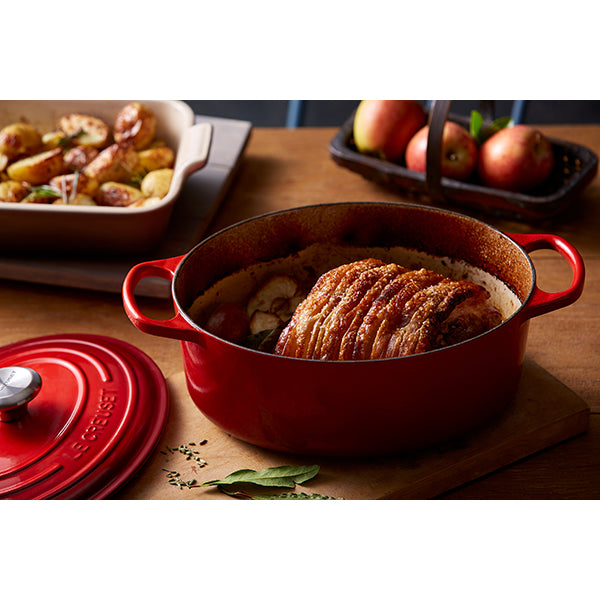 Cocotte fonte ovale cerise 31 cm Le Creuset - Mathon - 3