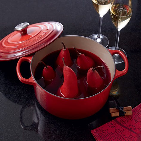 Cocotte fonte rond  20 cm cerise Le Creuset - Mathon - 2