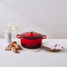 Cocotte fonte rond  20 cm cerise Le Creuset - Mathon - 5