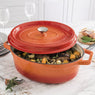 Cocotte en fonte orange ovale 33 cm 6 L Mathon - Mathon - 2