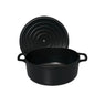 Cocotte ronde en fonte émaillée 20 cm noir mat Chasseur - Mathon - 3