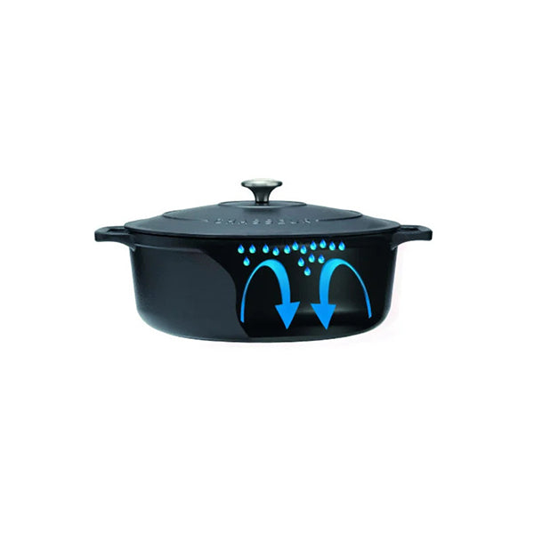 Cocotte ronde en fonte émaillée 20 cm noir mat Chasseur - Mathon - 6