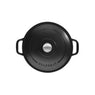Cocotte ronde en fonte émaillée 28 cm noir mat Chasseur - Mathon - 4