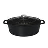 Cocotte ovale en fonte émaillée 31 cm noir mat Chasseur - Mathon - 1