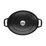 Cocotte ovale en fonte émaillée 31 cm noir mat Chasseur - Mathon - 3