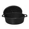 Cocotte ovale en fonte émaillée 31 cm noir mat Chasseur - Mathon - 2