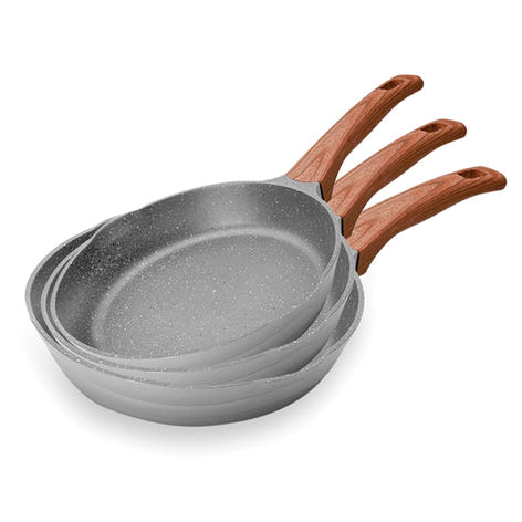Lot 3 poêles Stilo 20,24,28 cm Lacor - Mathon - 1