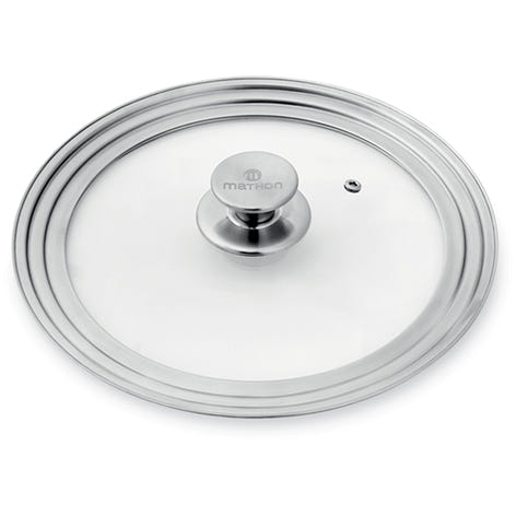 Couvercle en verre et inox multidiamètre 16, 18 et 20 cm Mathon - Mathon - 1