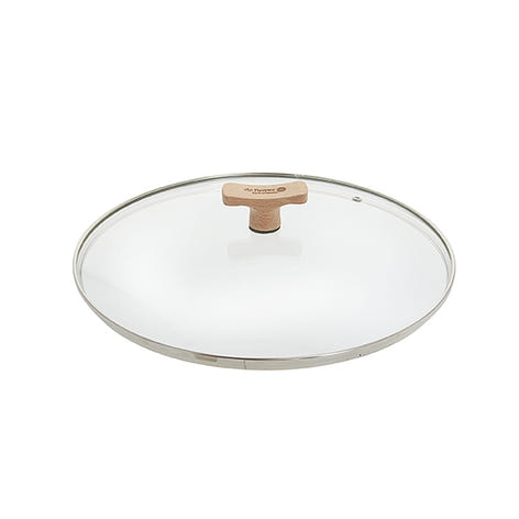 Couvercle verre 20 cm bouton bois de hêtre De Buyer - Mathon - 1