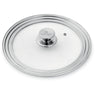 Couvercle en verre et inox multidiamètre 24, 26 et 28 cm  Mathon - Mathon - 1