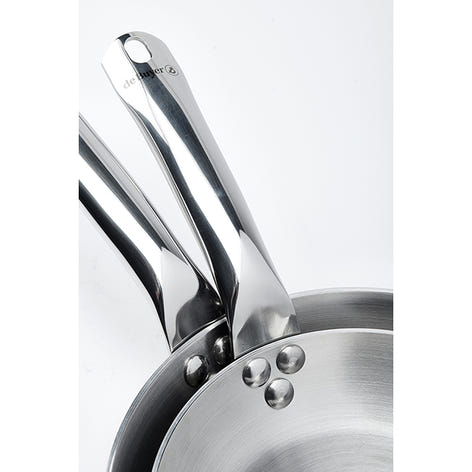 Lot 3 poêles tout inox Alchimy 20, 24 et 28 cm De Buyer - Mathon - 2