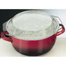 Friteuse traditionnelle acier émaillé 24 cm rouge Ibili - Mathon - 2