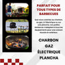 Poêle à barbecue en inox Kitchenpro - Mathon - 3