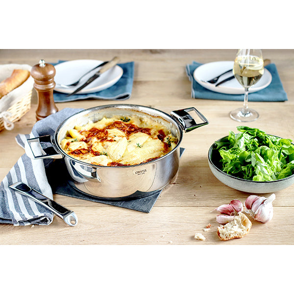 Sauteuse multiply tout inox Casteline sans manche 28 cm Cristel - Mathon - 3
