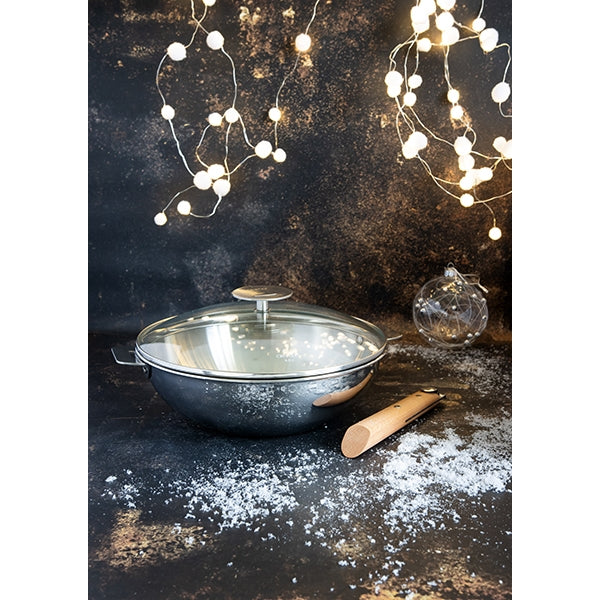 Wok tout inox Casteline sans manche 28 cm Cristel - Mathon - 3