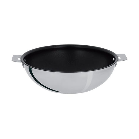 Wok inox antiadhérent Casteline sans manche 28 cm Cristel - Mathon - 1