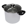 Marmite traiteur en inox avec couvercle en verre 28 cm Baumalu - Mathon