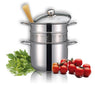Cuiseur à pâtes en inox 18 10 avec couvercle en verre 22 cm 5 L Inoxriv - Mathon - 2