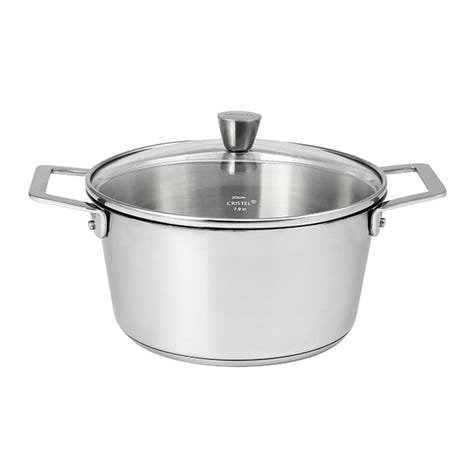 Faitout inox avec couvercle 1826 24 cm 4,3 L Cristel - Mathon - 1