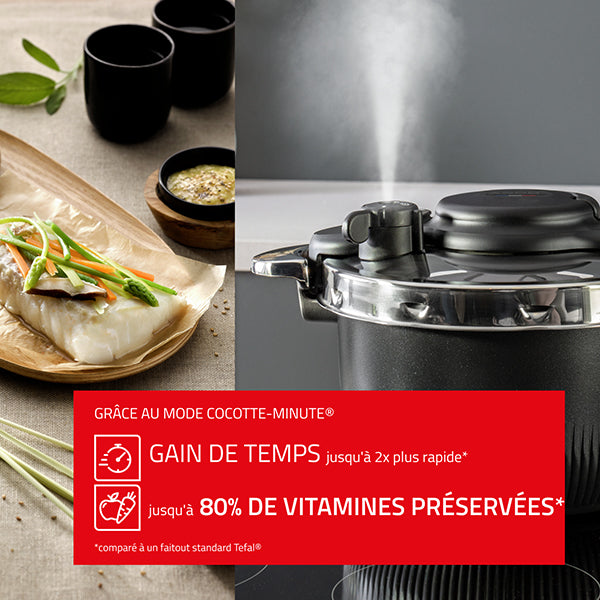 Cocotte-Minute® Clipso Tempo 3-en-1 6L Seb - Mathon - 4