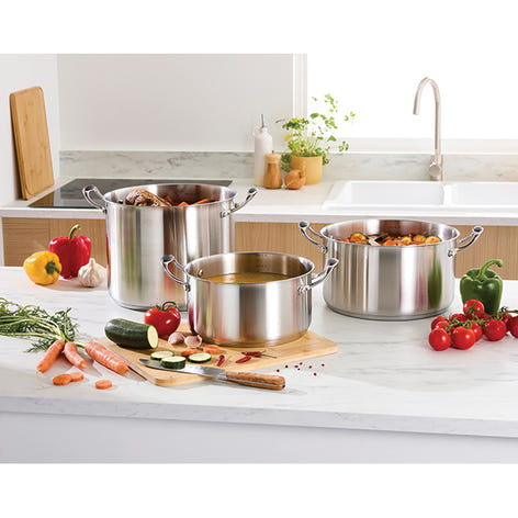 Lot 2 faitouts inox Excell’Inox 24 et 28 cm Mathon - Mathon - 2
